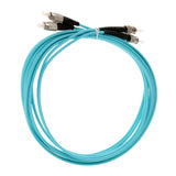 Maxbell 3Meters Multimode 10Gb Duplex Fiber Optic Cable(50/125) FC-ST OM3 Skyblue