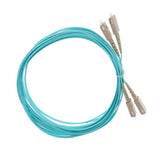 Maxbell 5Meters Multimode 10Gb Duplex Fiber Optic Cable(50/125) SC-SC OM550 Skyblue