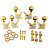 Maxbell 6Pcs Acoustic Electric Guitar Set Tuning Pegs Keys Machine Heads Tuners 3R3L