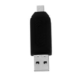 Maxbell USB2.0 + Micro USB OTG Adapter TF Memory Card Reader for PC Smartphone Black