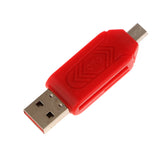 Maxbell USB2.0 + Micro USB OTG Adapter TF Memory Card Reader for PC Smartphone Red