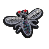 Maxbell 3 Pieces/Set Embroidery Rhinestone Beaded Patch Duck Dragonfly Patches Cloth Garment Decoration