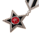 Maxbell Fashion Trendy WesternNavy Design Star Pattern Dangle Retro Popular Unisex Brooch Pin Jewelry Cool Accessories