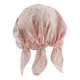 Maxbell Light Weight Silk Bonnet Night Sleeping Hat Head Cover Eye Mask Beanie Cap Pink