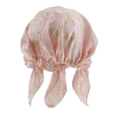 Maxbell Light Weight Silk Bonnet Night Sleeping Hat Head Cover Eye Mask Beanie Cap Pink