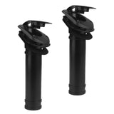 Maxbell 2 Pieces Black Nylon Flush Mount Kayak Boat Canoe Fishing Rod Holder Pole Rest Rack Bracket with Cap Gasket and Screws Tackle Equipment