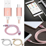 Maxbell Micro USB Sync Data Charger Charging Cable Cord for Samsung Smartphone Gold