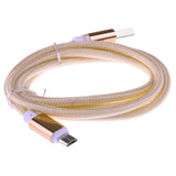 Maxbell Micro USB Sync Data Charger Charging Cable Cord for Samsung Smartphone Gold