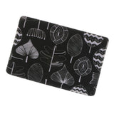 Maxbell Non Slip Gaming Mouse Pad Compatible FOR PC Laptop Computer Keyboard Black White Leaves
