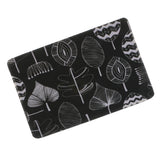 Maxbell Non Slip Gaming Mouse Pad Compatible FOR PC Laptop Computer Keyboard Black White Leaves