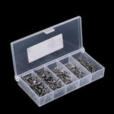 Maxbell 95Pcs/Box Rolling Swivels with Snaps Hooks Lures Connector Fishing Swivels