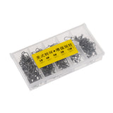 Maxbell 95Pcs/Box Rolling Swivels with Snaps Hooks Lures Connector Fishing Swivels