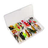 Maxbell 105Pcs Fishing Lures Kit Soft Hard Baits Hooks Fishing Accessories Assorted