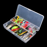 Maxbell 105Pcs Fishing Lures Kit Soft Hard Baits Hooks Fishing Accessories Assorted