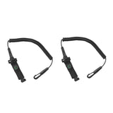 Maxbell 2 Pieces Security Coil Kayak Canoe Paddle Leash Fishing Rod Holder Lanyard Keeper Tether