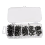 Maxbell 210Pcs/Box Fishing Swivels with Snaps Rolling Swivel Connector Hooked Snaps