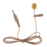 Maxbell 3.5mm Plug Mini Clip Microphone Mic For iPhone SmartPhone Recording Beige