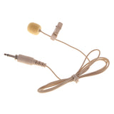 Maxbell 3.5mm Plug Mini Clip Microphone Mic For iPhone SmartPhone Recording Beige