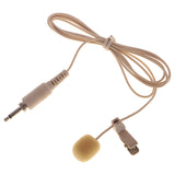 Maxbell 3.5mm Plug Mini Clip Microphone Mic For iPhone SmartPhone Recording Beige