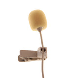 Maxbell 3.5mm Plug Mini Clip Microphone Mic For iPhone SmartPhone Recording Beige