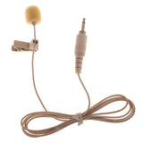 Maxbell 3.5mm Plug Mini Clip Microphone Mic For iPhone SmartPhone Recording Beige