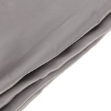 Maxbell Soft Comfortable Shrink Resistant Solid Color Satin Silk Bedding Duvet Cover+Flat Sheet+Pack of 2PCS Pillow Case FOR 6.6ft Bed Gray