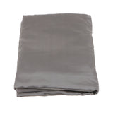 Maxbell Soft Comfortable Shrink Resistant Solid Color Satin Silk Bedding Duvet Cover+Flat Sheet+Pack of 2PCS Pillow Case FOR 6.6ft Bed Gray