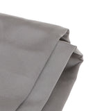 Maxbell Soft Comfortable Shrink Resistant Solid Color Satin Silk Bedding Duvet Cover+Flat Sheet+Pack of 2PCS Pillow Case FOR 6.6ft Bed Gray