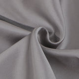Maxbell Soft Comfortable Shrink Resistant Solid Color Satin Silk Bedding Duvet Cover+Flat Sheet+Pack of 2PCS Pillow Case FOR 6.6ft Bed Gray