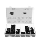 Maxbell 141 Piece Universal Car Vehicle Body Plastic Button and Flush Mount Sheet Metal Hole Plugs