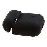 Maxbell Black Silicone Case Cover Holder Pouch Holder Sleeve + White Anti-lost Ear Loop Strap Wrap For Earpods AirPods  Earphones Charging Box