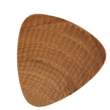 Maxbell Beech Wooden Serving Plate Tray for Home Cafe Bar Restaurant Use Salt Sugar Sauce Cake Dish Pastry Holder Serving Triangle Tray