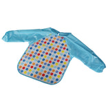 Maxbell Kids Baby Waterproof Soft Blue Polka Dot Overclothes Feeding Apron