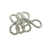 Maxbell 30 Pieces Tibetan Silver   Rope Pattern Infinity Connector DIY Jewelry