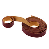 Maxbell 10 Meters Long 15mm Wide PU Leather Straps For Craft Projects Bag Handle DIY Embellishment Leathercraft Accessories Wine Red