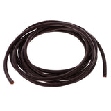 Maxbell Durable 2 Meter 4mm Round Leather Cord For Necklace Bracelet Beading Jewelry Making DIY Accessory Deep Coffee