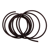 Maxbell Durable 2 Meter 4mm Round Leather Cord For Necklace Bracelet Beading Jewelry Making DIY Accessory Deep Coffee