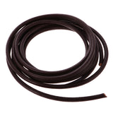 Maxbell Durable 2 Meter 4mm Round Leather Cord For Necklace Bracelet Beading Jewelry Making DIY Accessory Deep Coffee