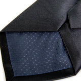 Maxbell Men Polyester Soft Smooth Gorgeous Vibrant Necktie Black 59Inch