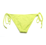 Maxbell Fashionable Low Rise Full Lined Highly Elastic Polyamide Fabric Bikini Swimwear Swimsuit Greenish Yellow S