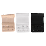 Maxbell Elastic 3-Eye Hook Bra Extension Extender 3pcs Black Nude White