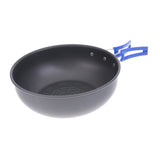 Maxbell Portable Outdoor Cookware Aluminum Cooking Frying Pan Camping Picnic Hiking Utensils Lidded with Carry Bag