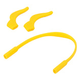 Maxbell Set Of Kids Children Silicone Glasses Band Strap With Anti-Skip Ear Hook Holder Yellow