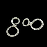 Maxbell 30Pcs Silver Twisted Wire Pattern Infinity Connector DIY Jewelry DIY Making