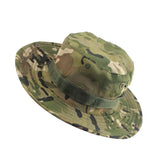 Maxbell Men Women Fashionable Outdoor Hiking Camping Hunting Hat Cap Wide Brim Fishing Hat Sun Hat Cap Camouflage Green