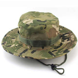 Maxbell Men Women Fashionable Outdoor Hiking Camping Hunting Hat Cap Wide Brim Fishing Hat Sun Hat Cap Camouflage Green