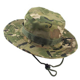 Maxbell Men Women Fashionable Outdoor Hiking Camping Hunting Hat Cap Wide Brim Fishing Hat Sun Hat Cap Camouflage Green