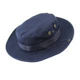 Maxbell Men Women Fashionable Outdoor Hiking Camping Hunting Hat Cap Wide Brim Fishing Hat Sun Hat Cap Dark Blue