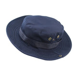 Maxbell Men Women Fashionable Outdoor Hiking Camping Hunting Hat Cap Wide Brim Fishing Hat Sun Hat Cap Dark Blue