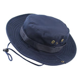 Maxbell Men Women Fashionable Outdoor Hiking Camping Hunting Hat Cap Wide Brim Fishing Hat Sun Hat Cap Dark Blue